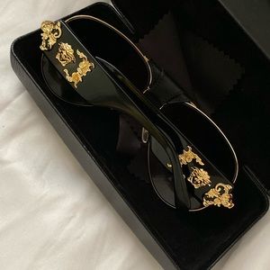 Versace Black Baroque Sunglasses